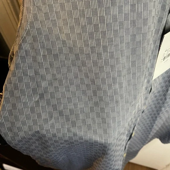 Grey-Blue Robert Graham Mens Button Down - Picture 3 of 6